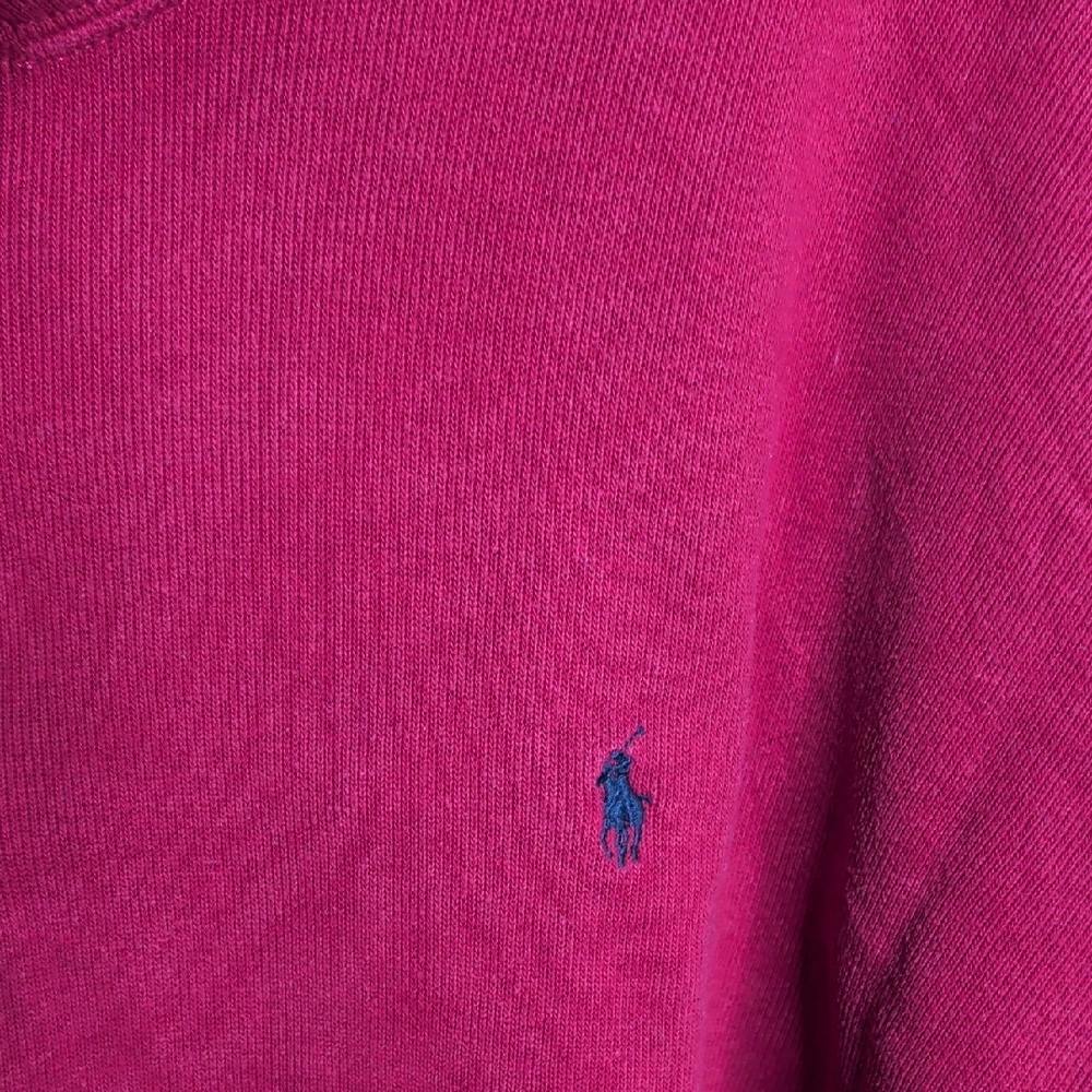 Polo by Ralph Lauren Men's Red Zip-Up Sweater - Picture 3 of 5